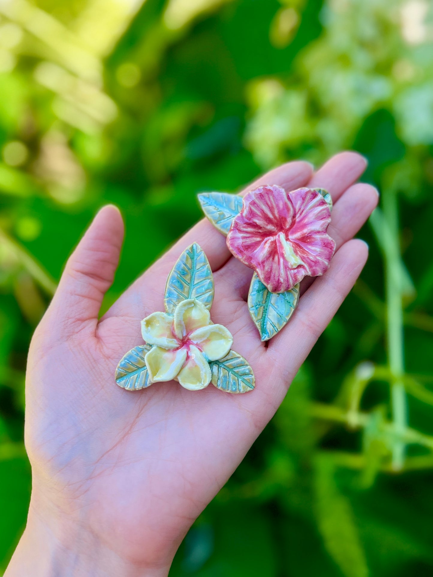 Hibiscus Plant Fridge Magnet