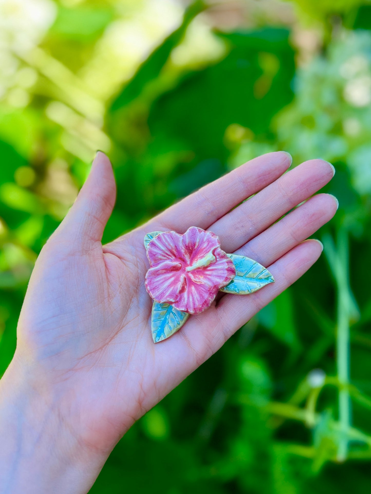 Hibiscus Plant Fridge Magnet