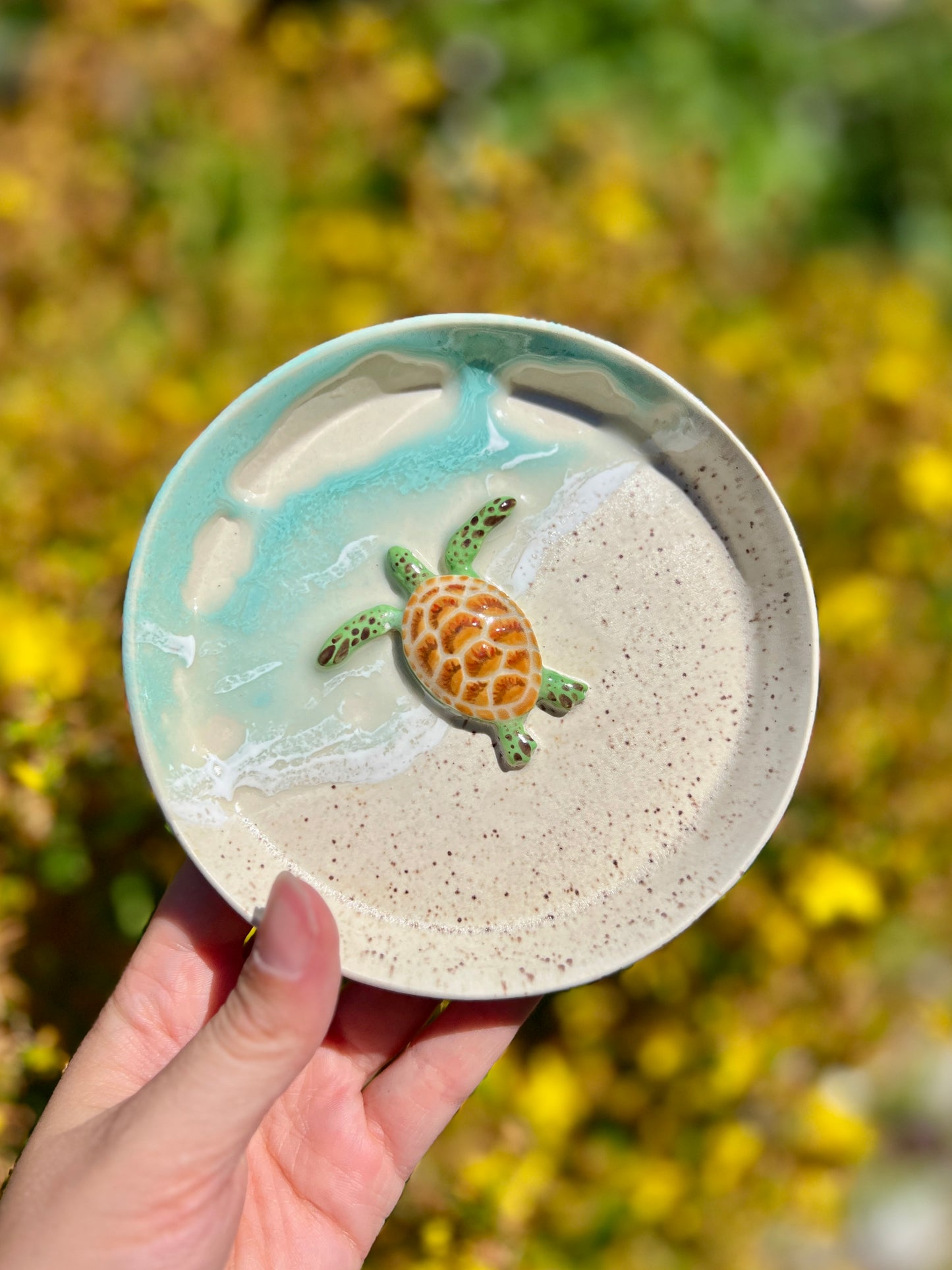 Honu Trinket Dish (L1 Oopsie, D 5")