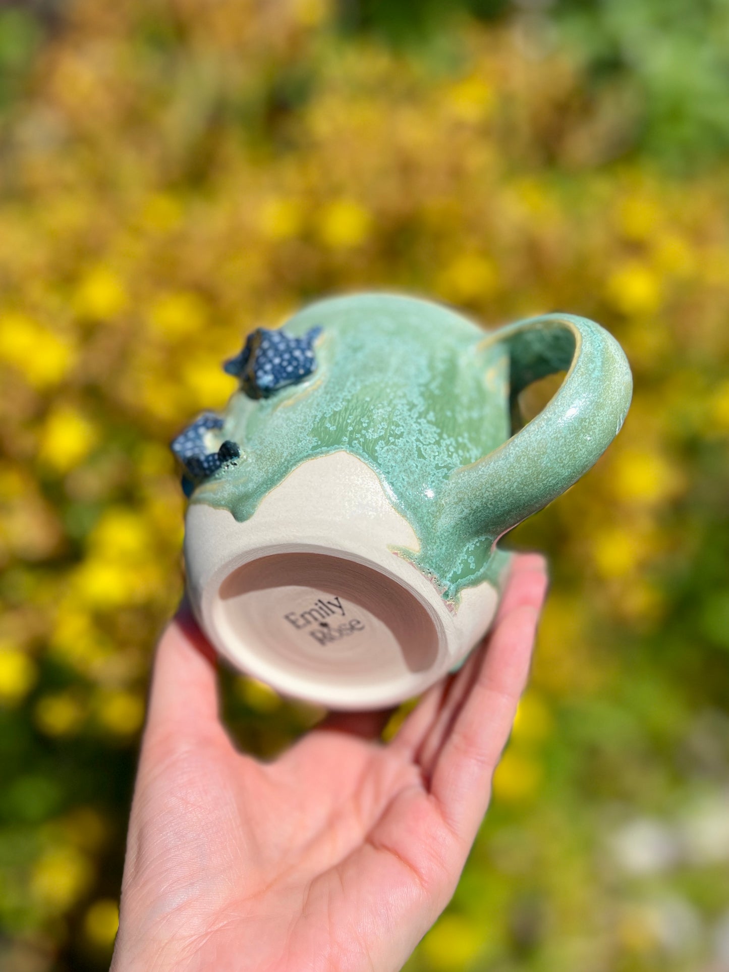 Yin Yang Whale Shark Mug - Jade (L1 Oopsie, 16oz)