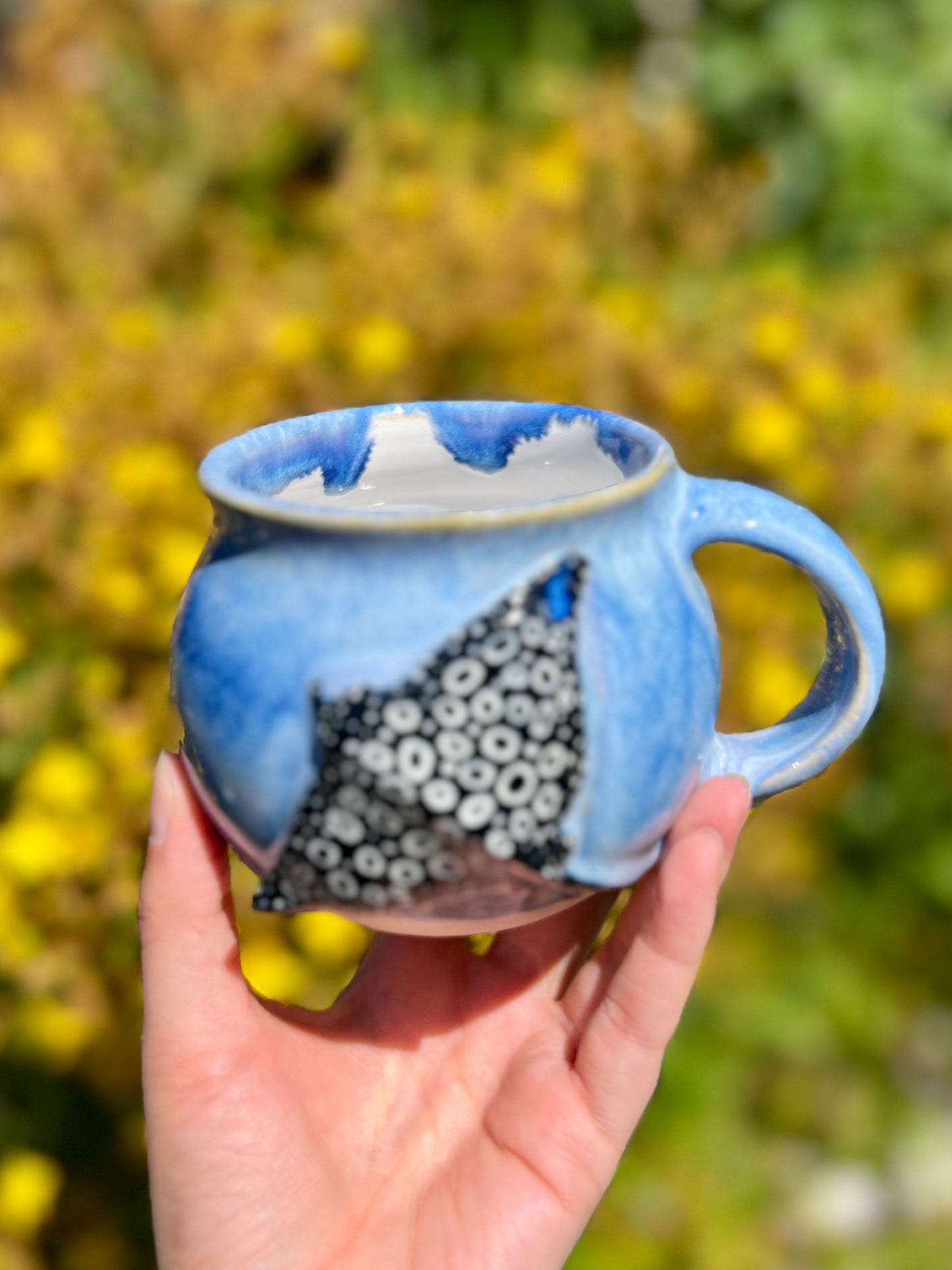 Eagle Ray Mug (L1 Oopsie, drip + rim, 16oz)