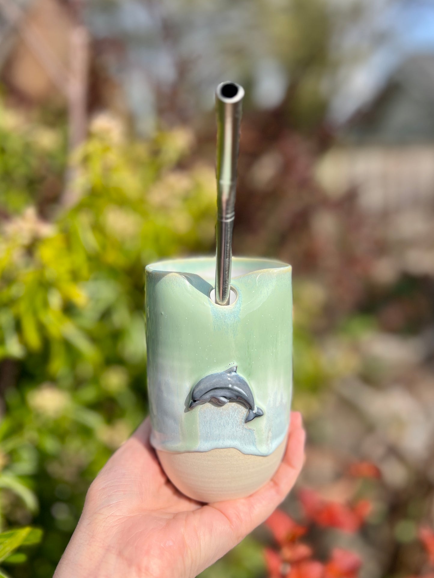 Dolphin Straw Tumbler (16oz)