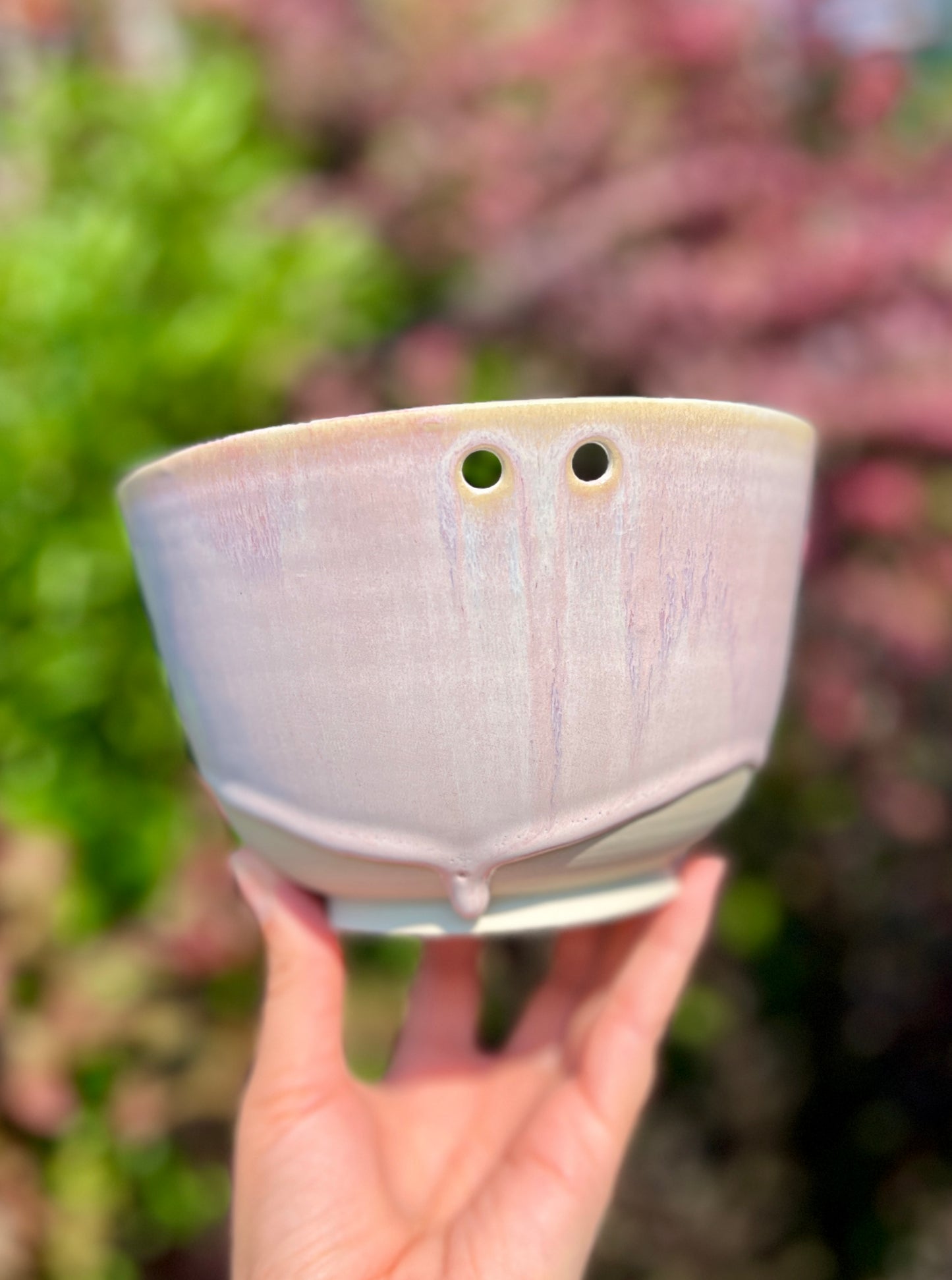 Plumeria Ramen Bowl (L2 Oopsie) with Chopstick Holder