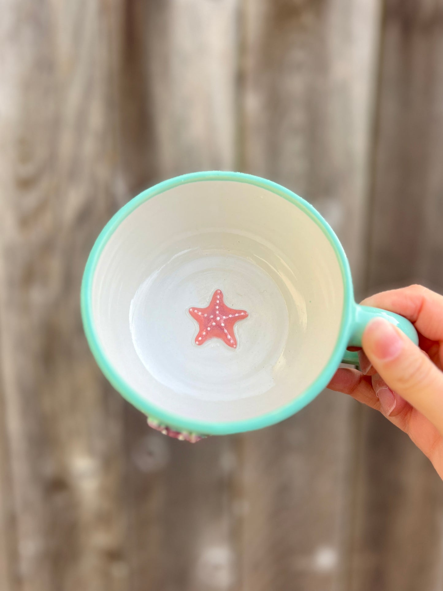 Purple Crab & Starfish Mug (14oz)