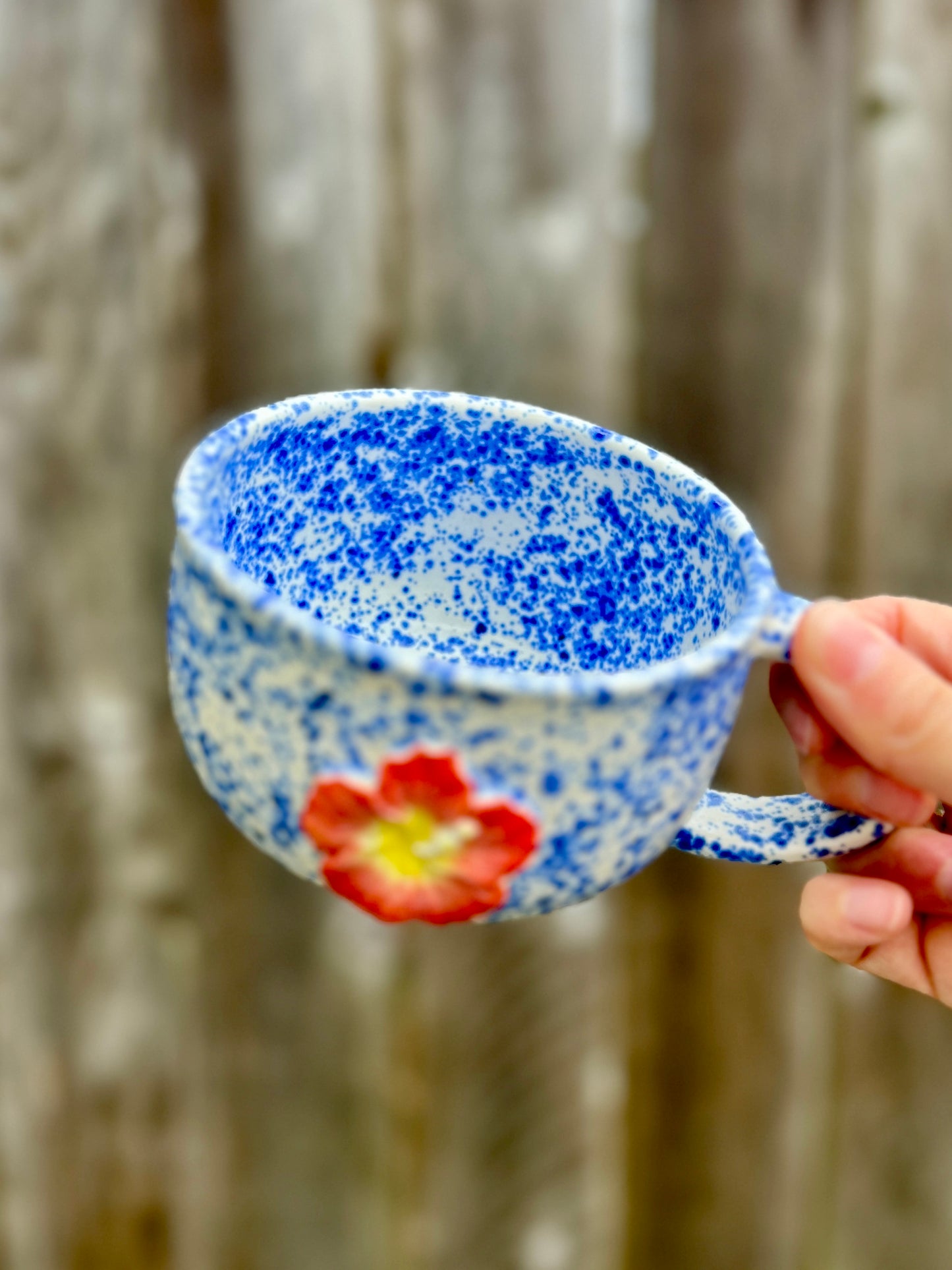 Hibiscus Cappuccino Mug (15oz)