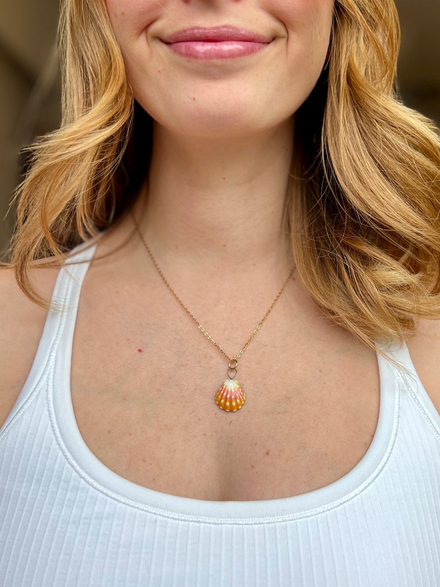 Sunrise Shell Earings - 18k Gold Plated