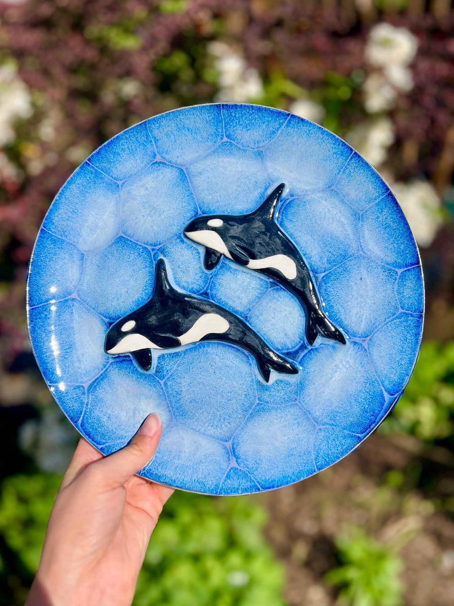 Double Orca Large Plate 3-D (W 11")