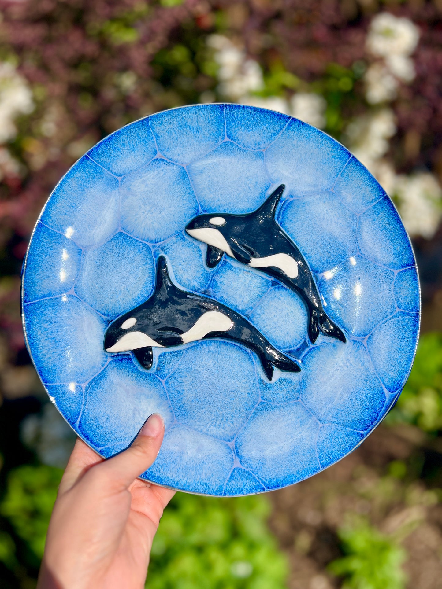 Double Orca Large Plate 3-D (W 11")