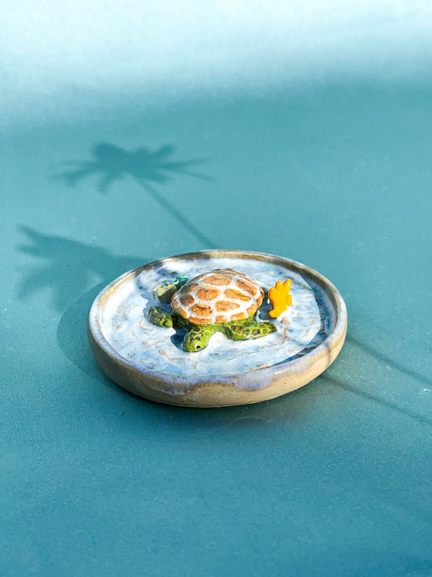 Small Resting Turtle Trinket Dish