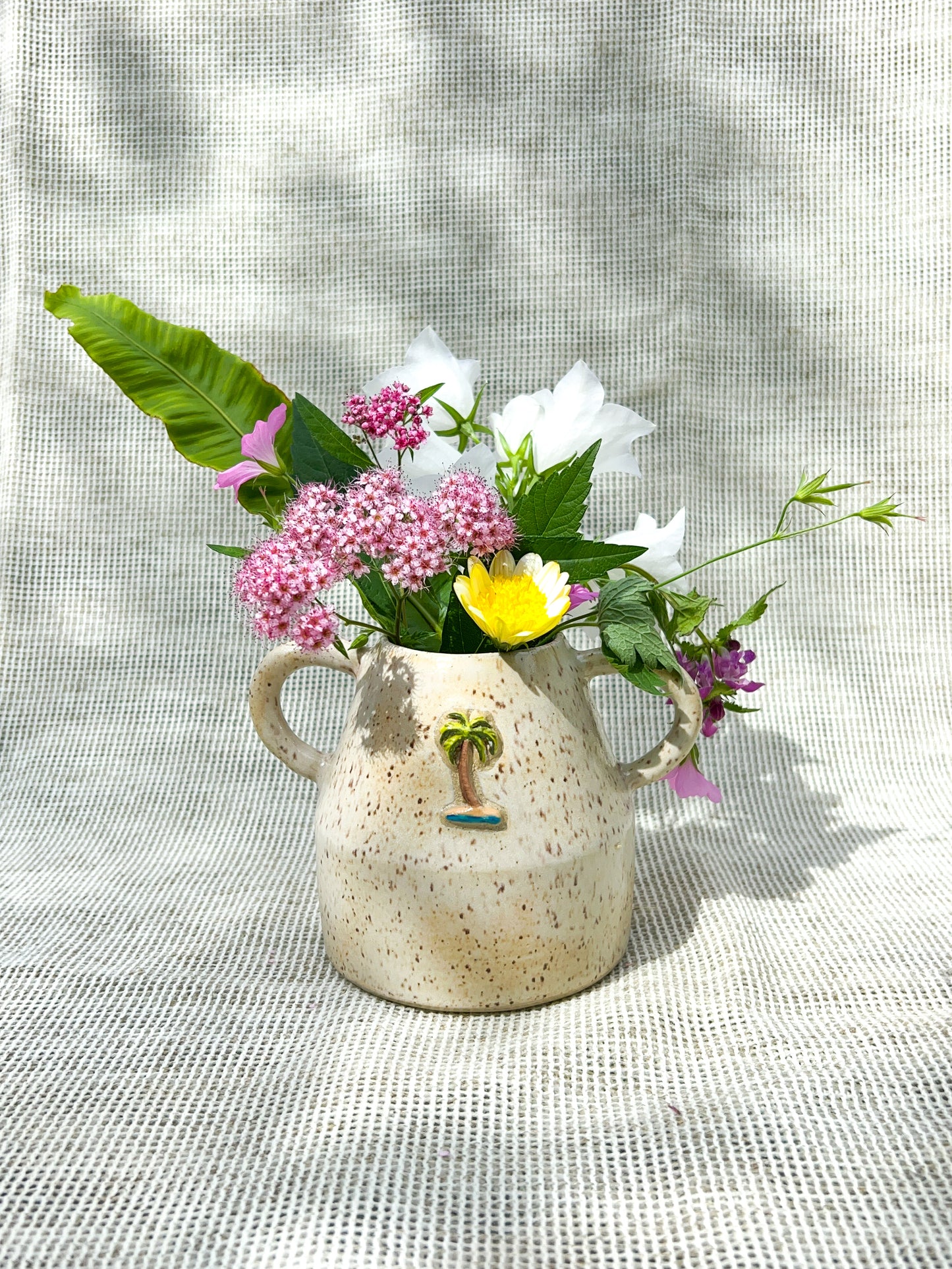 Speckle Palmtree Vase
