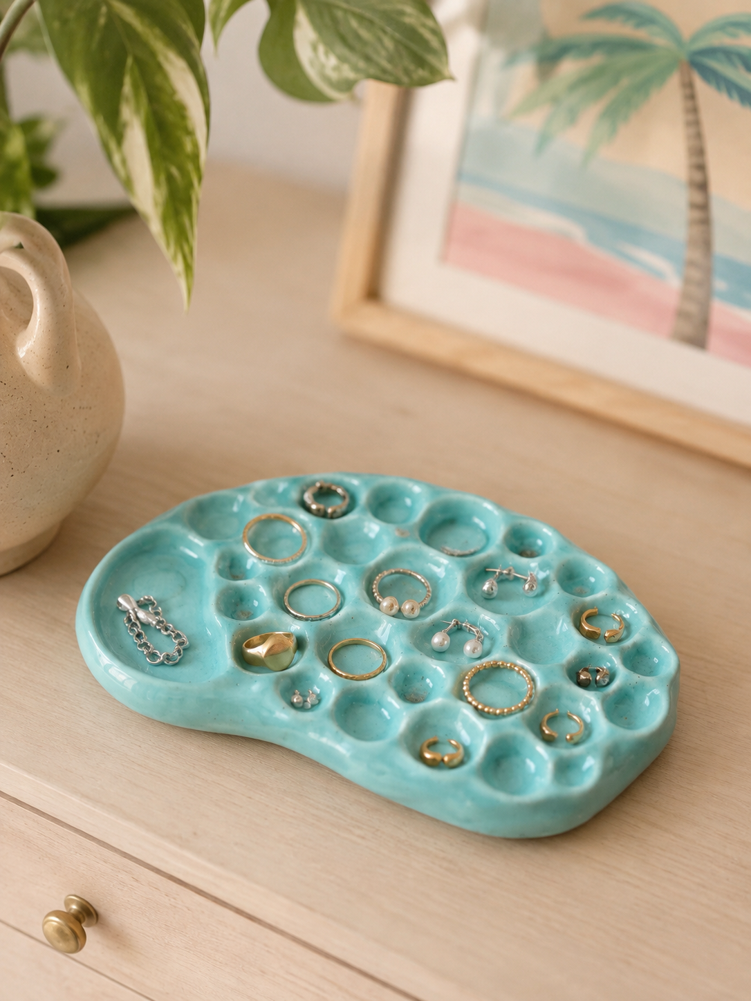 Tidepools jewelry organizer (8" L)