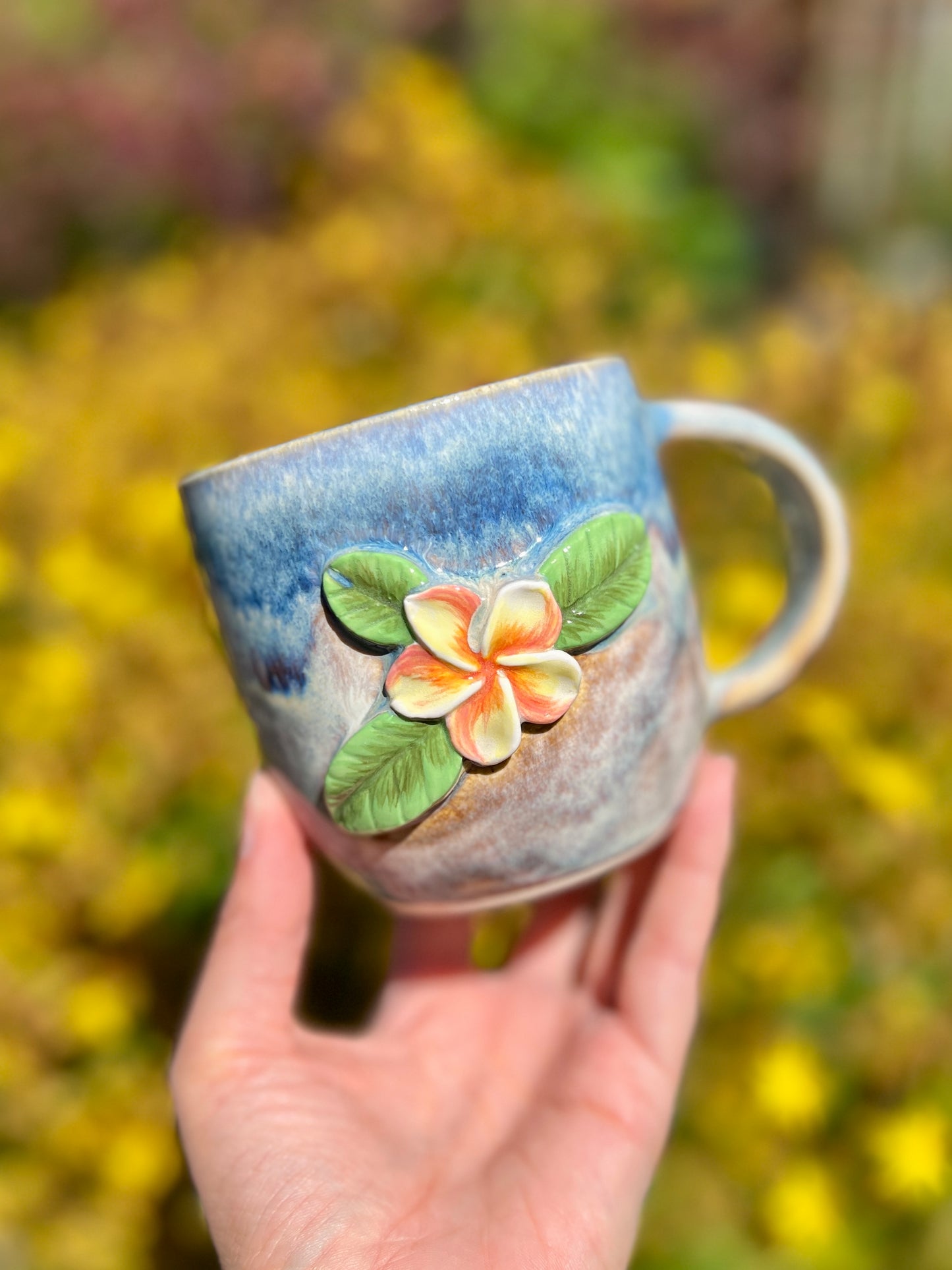 Mauna Mist Plumeria Mug (18oz)