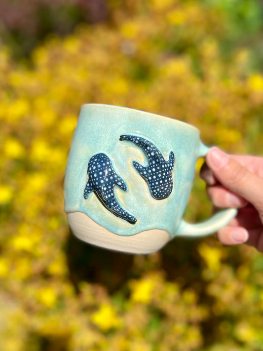 Yin Yang Whale Shark Mug (16oz)
