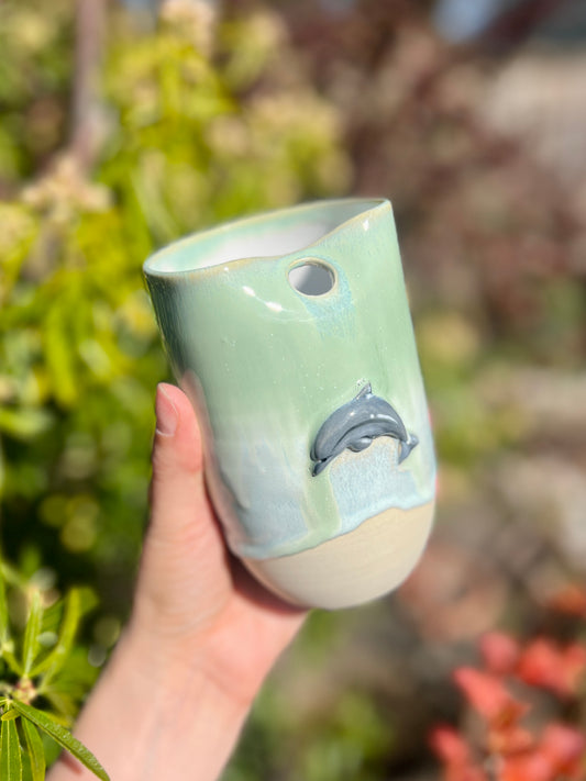 Dolphin Straw Tumbler (16oz)