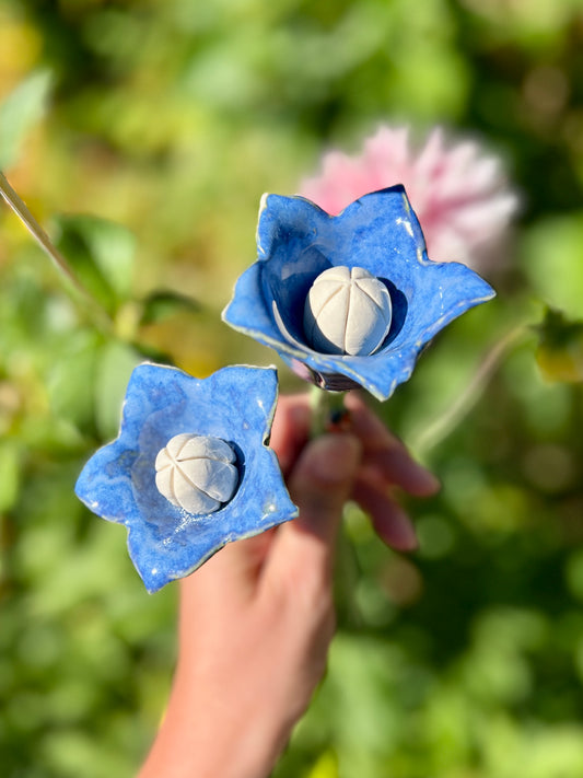Indigo Blue Bee Drinking Cup