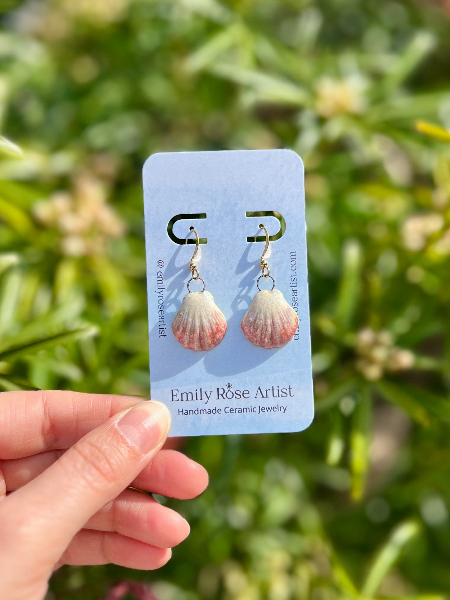 Shell Earrings - 14K Gold Plated Brass Nickel Free