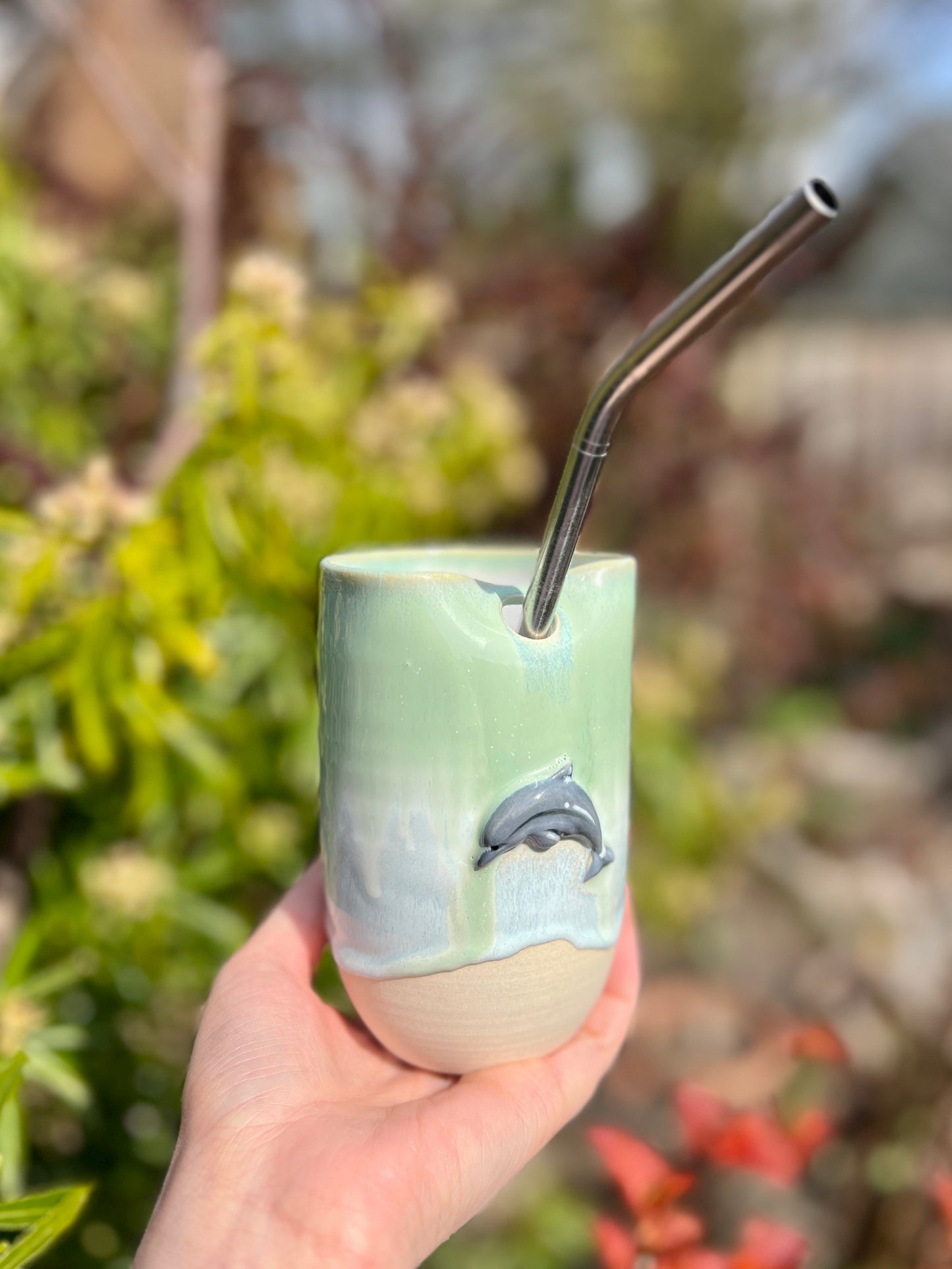 Dolphin Straw Tumbler (16oz)