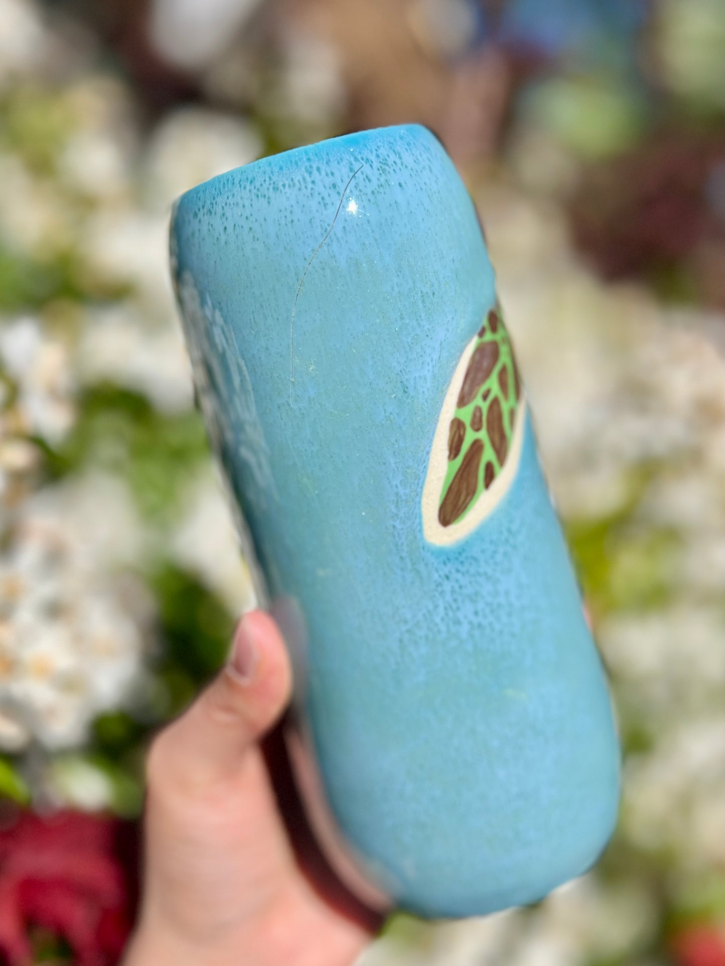 Wading Honu Vase (H 7") L3 Oopsie