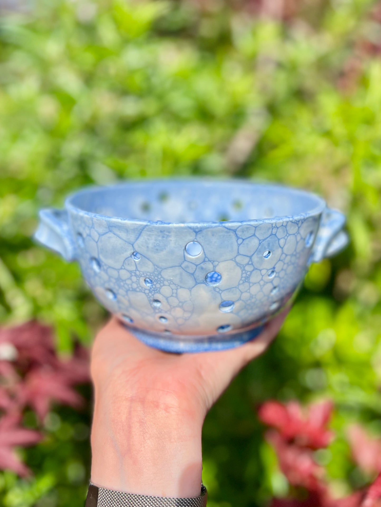 Spiral Berry Strainer Bowl