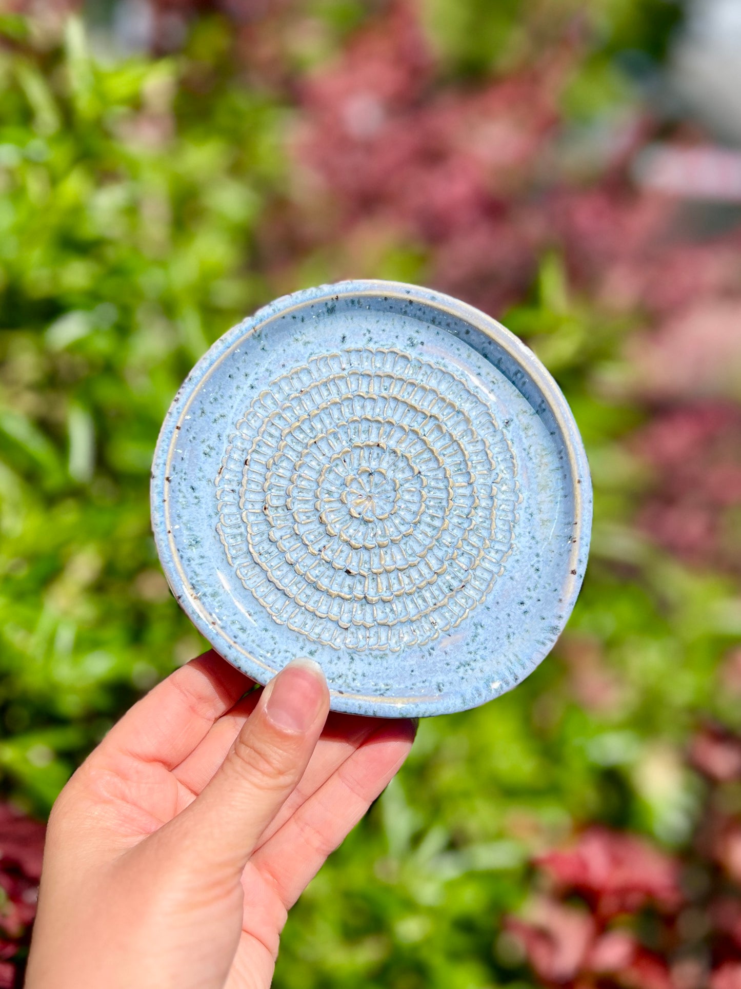 Ocean Speckle Garlic Grater Spoon Rest