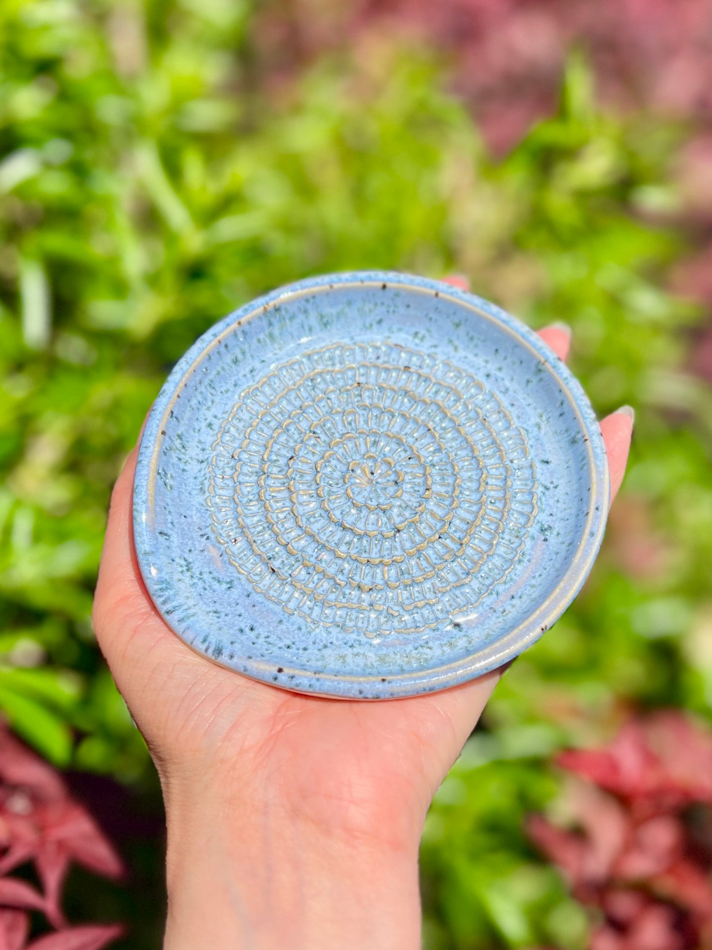 Ocean Speckle Garlic Grater Spoon Rest