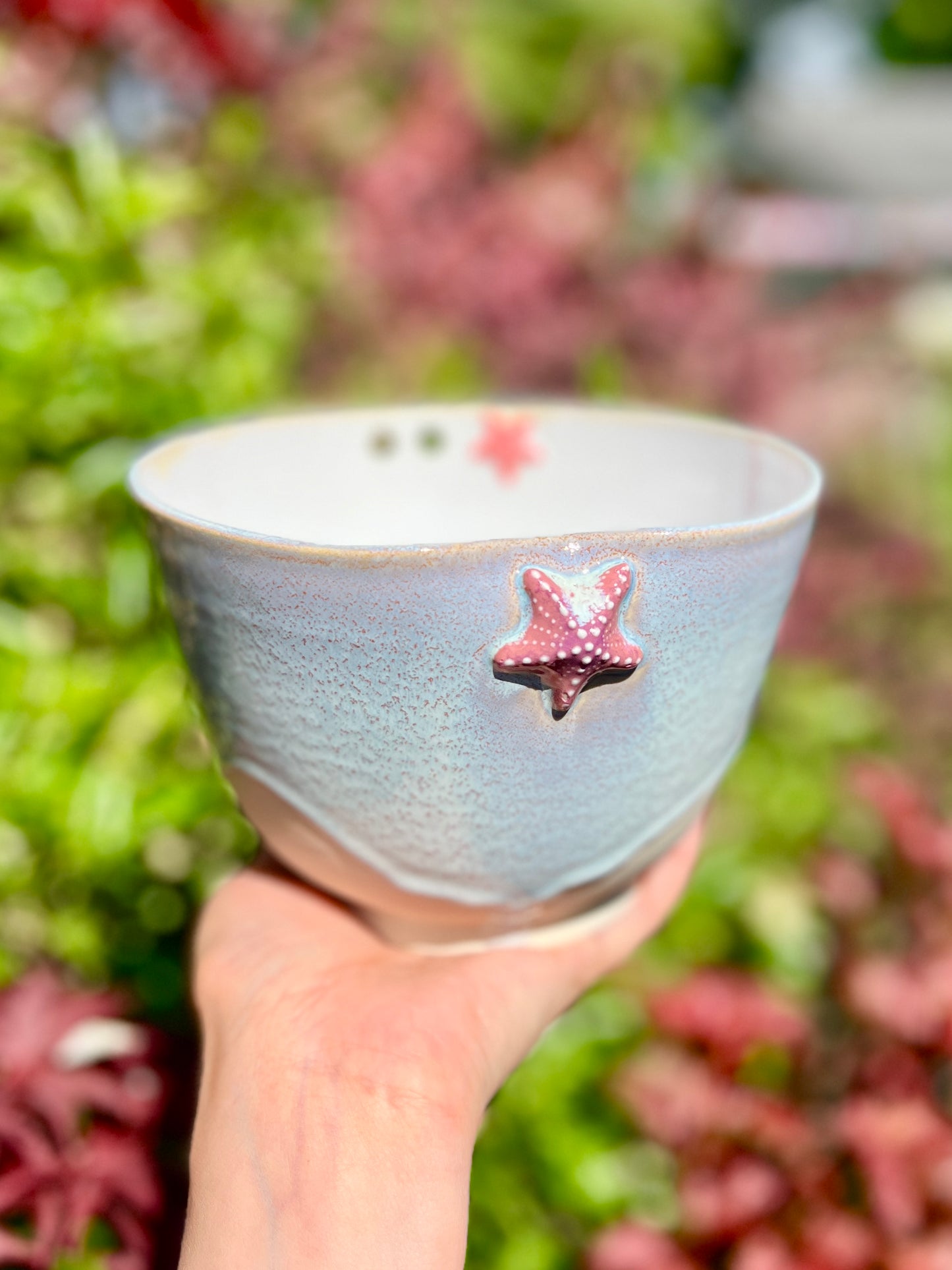Star Fish Ramen Bowl with Chopstick Holder