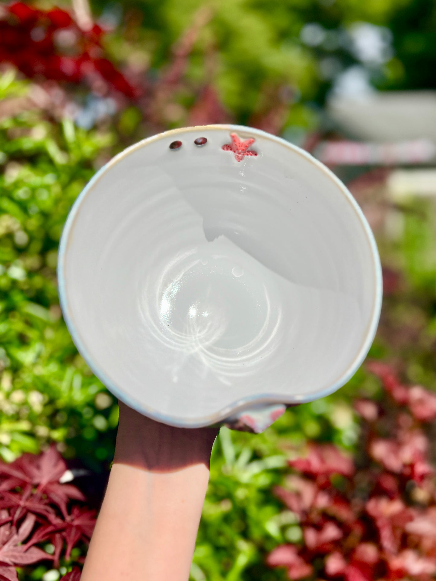 Star Fish Ramen Bowl with Chopstick Holder