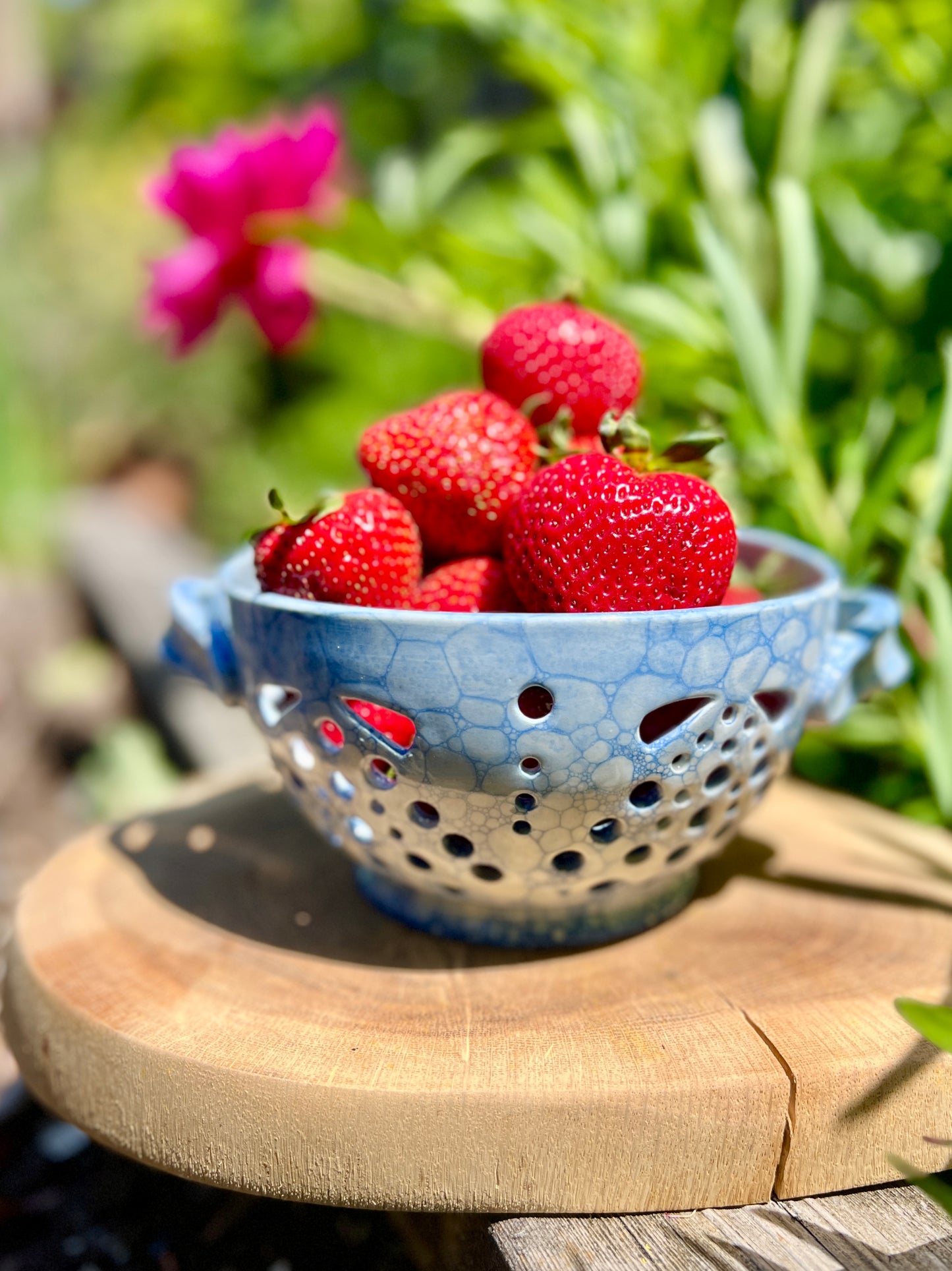 Shell Berry Strainer Bowl