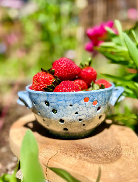 Spiral Berry Strainer Bowl