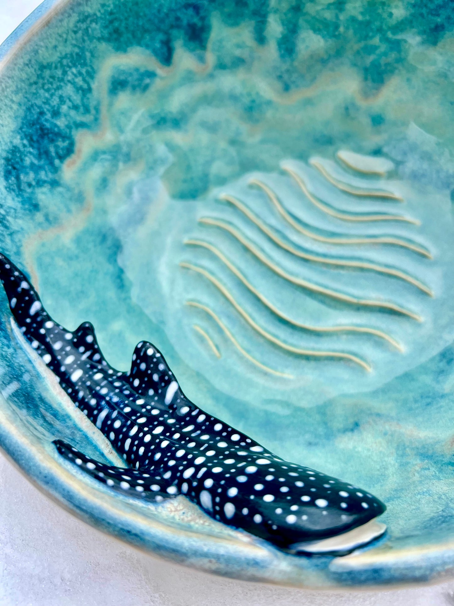 Whale Shark Moon Bowl