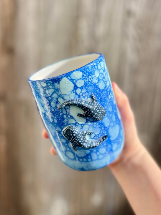 Yin Yang Whale Shark Tumbler (20oz)