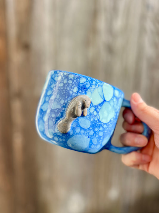 Sleepy Manatee Mug (16oz)