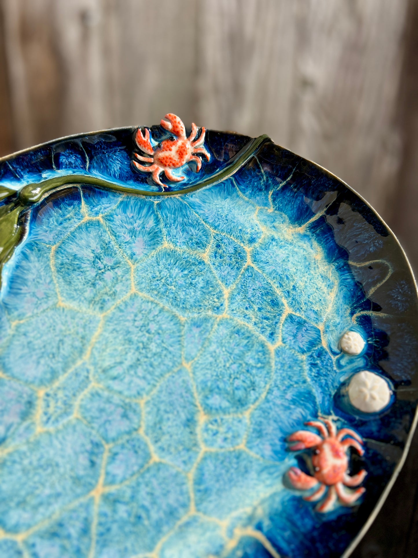 Mystic Tidepool Platter (12" L)