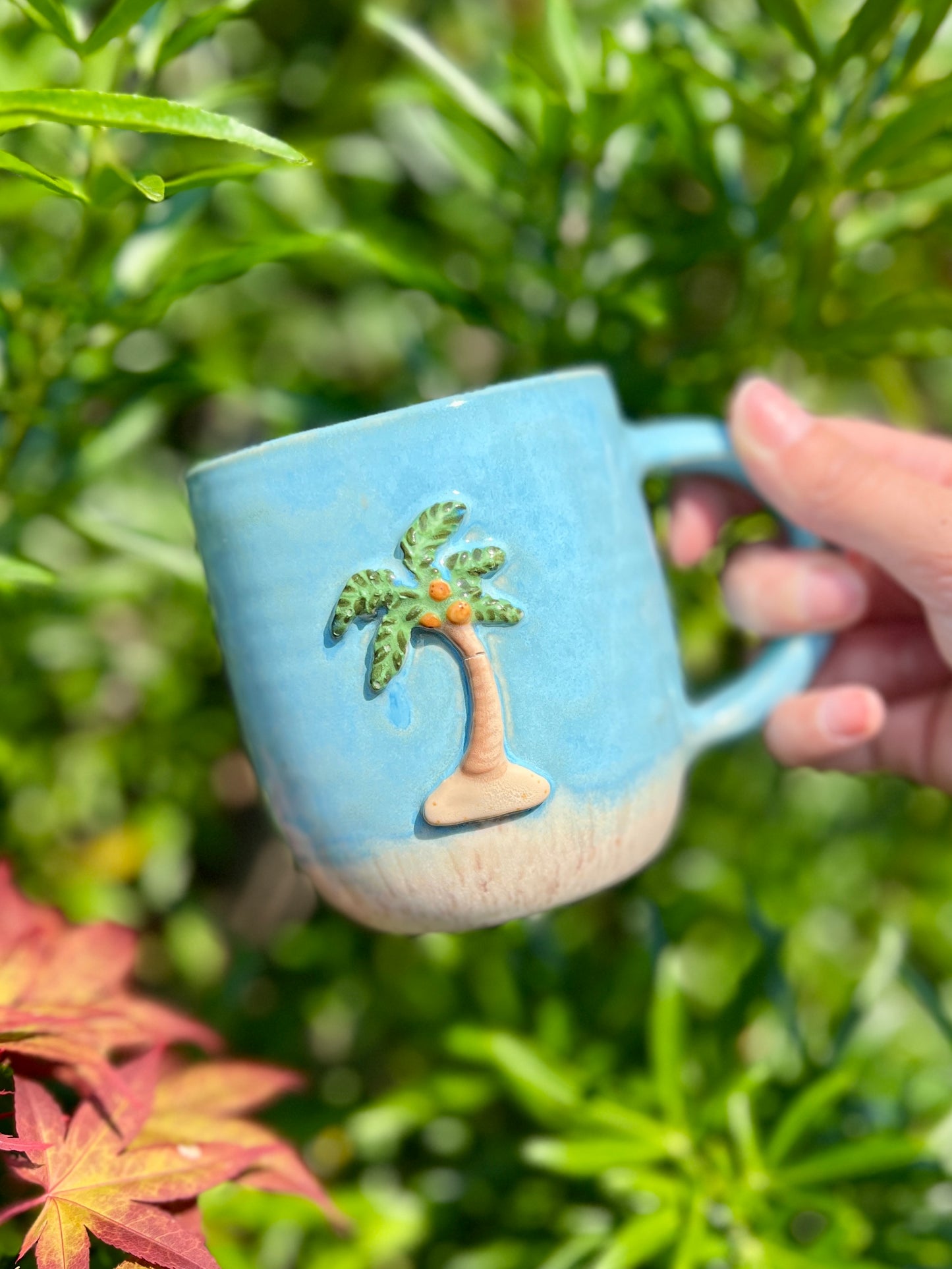 Palm Tree Mug (16-18oz) (L1 Oopsie)