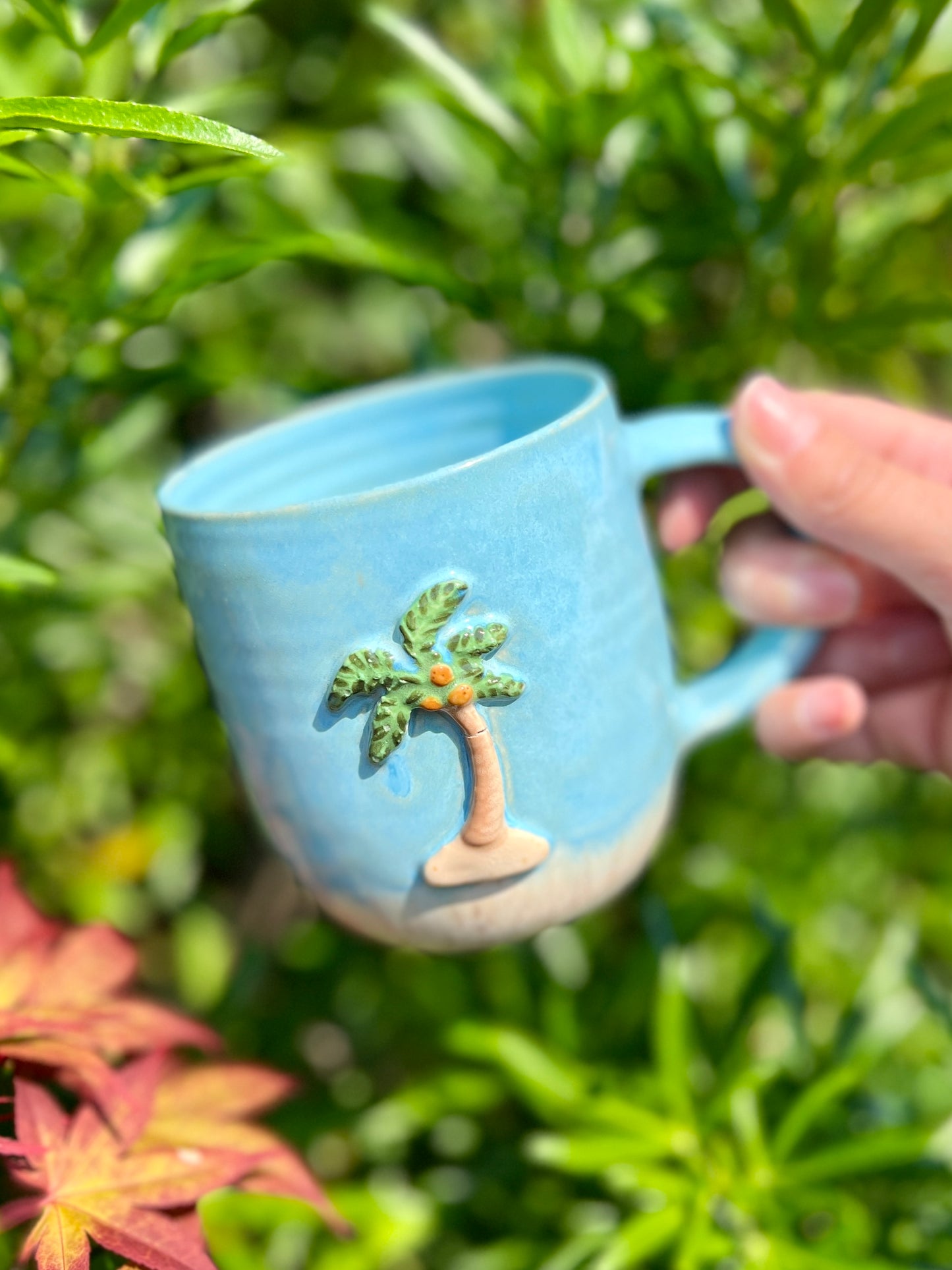 Palm Tree Mug (16-18oz) (L1 Oopsie)