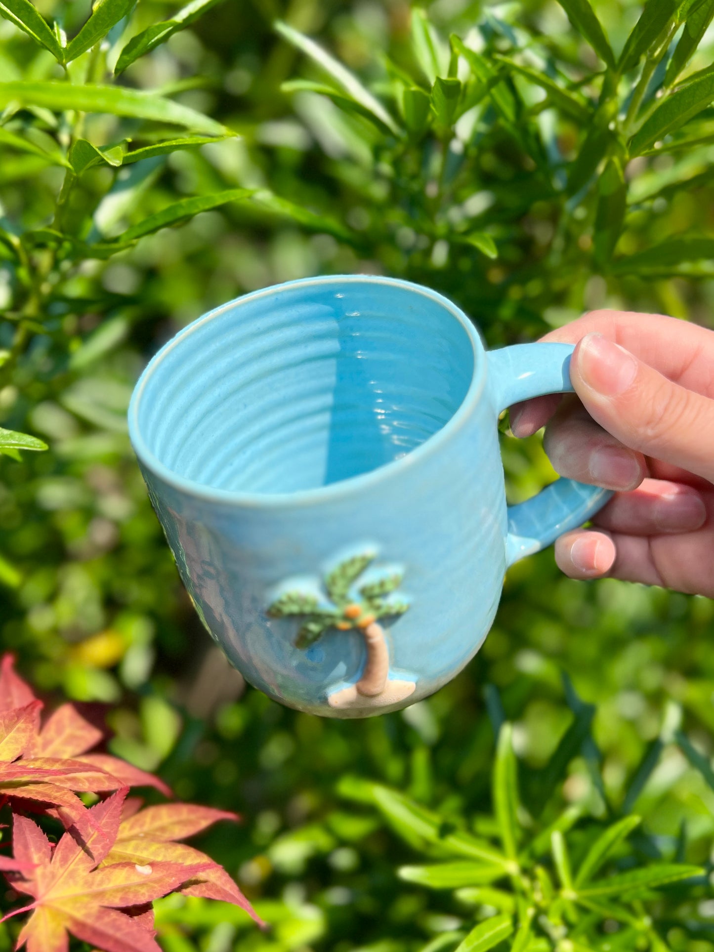 Palm Tree Mug (16-18oz) (L1 Oopsie)