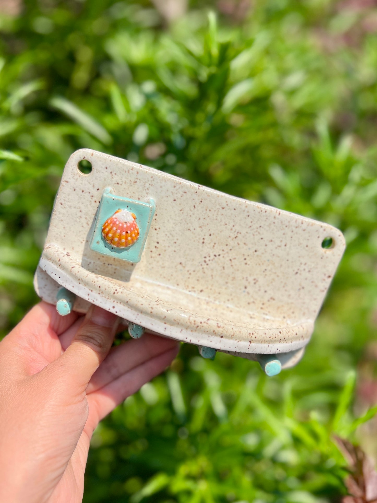 Sunrise Shell Wall Hanging Key Holder
