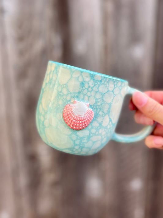 Coral Shell Bubble Mug (16oz)