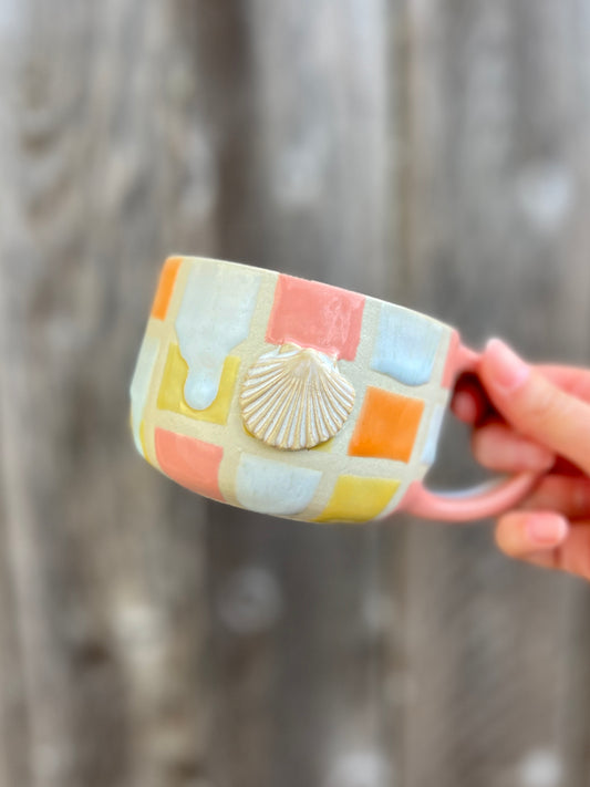 Pink Mosaic Tile Mug (14oz)