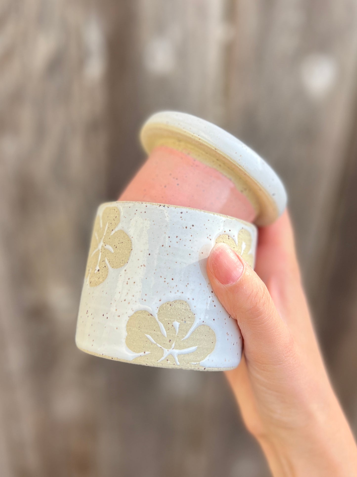 Hibiscus butter bell with blue inside