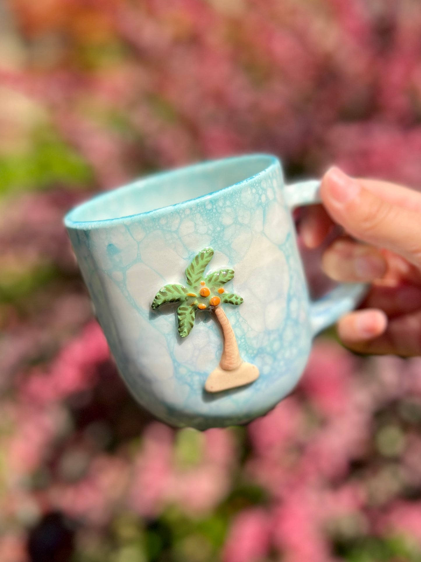 Palm Tree Bubble Mug (16-18oz)