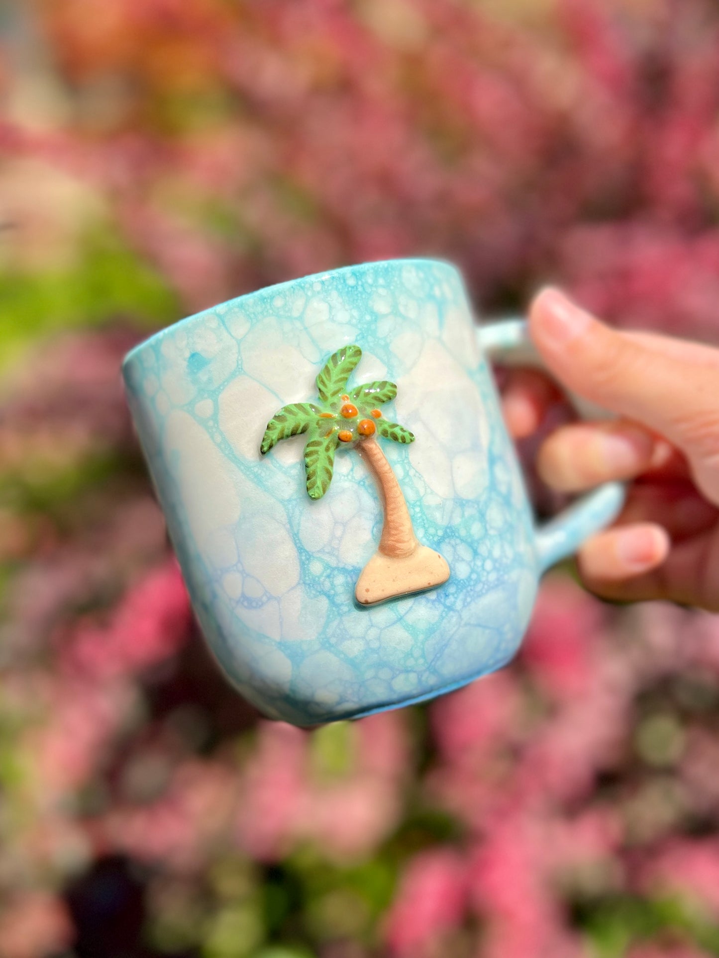 Palm Tree Bubble Mug (16-18oz)