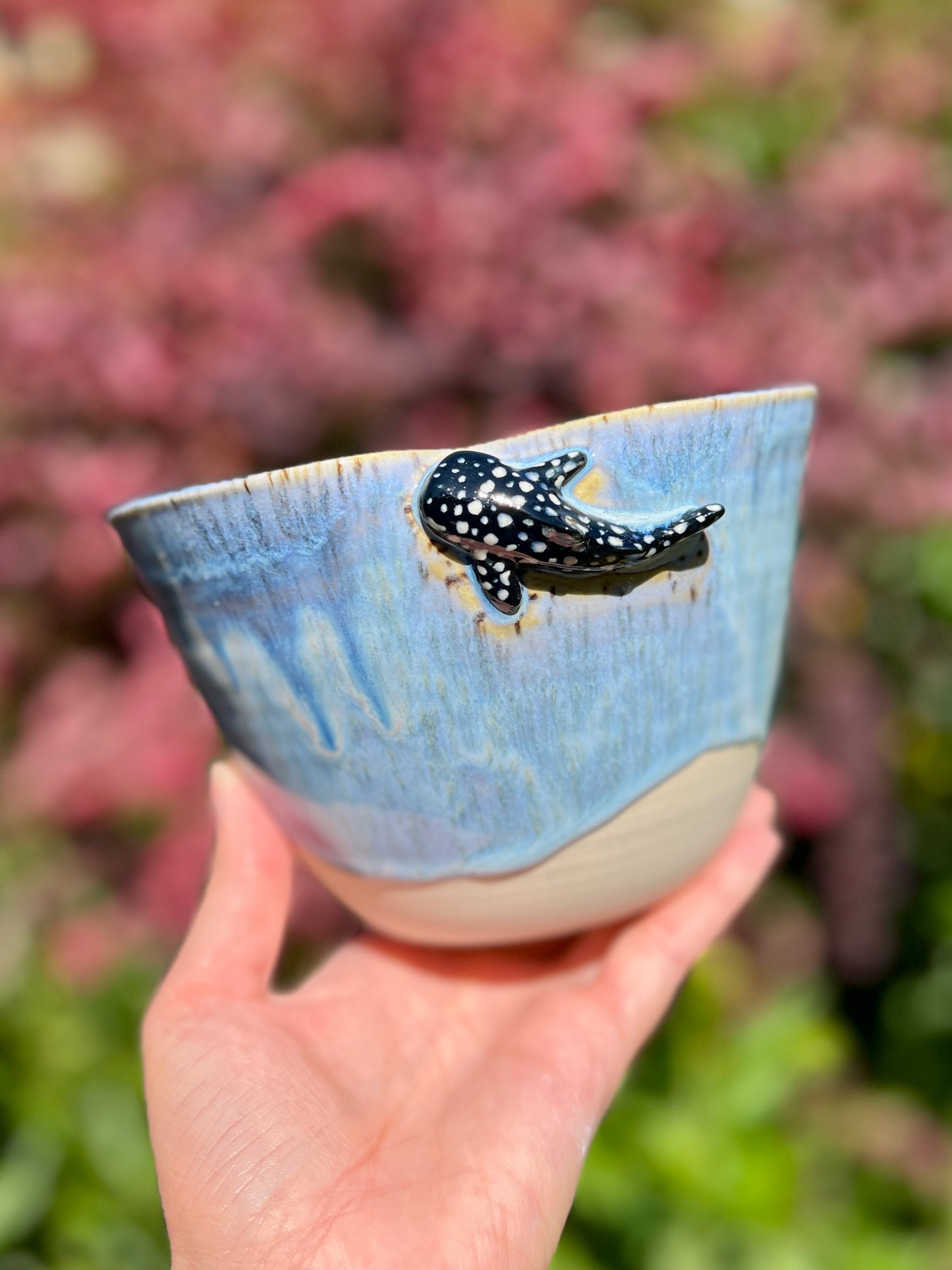 Whale Shark Ramen Bowl with Chopstick Holder