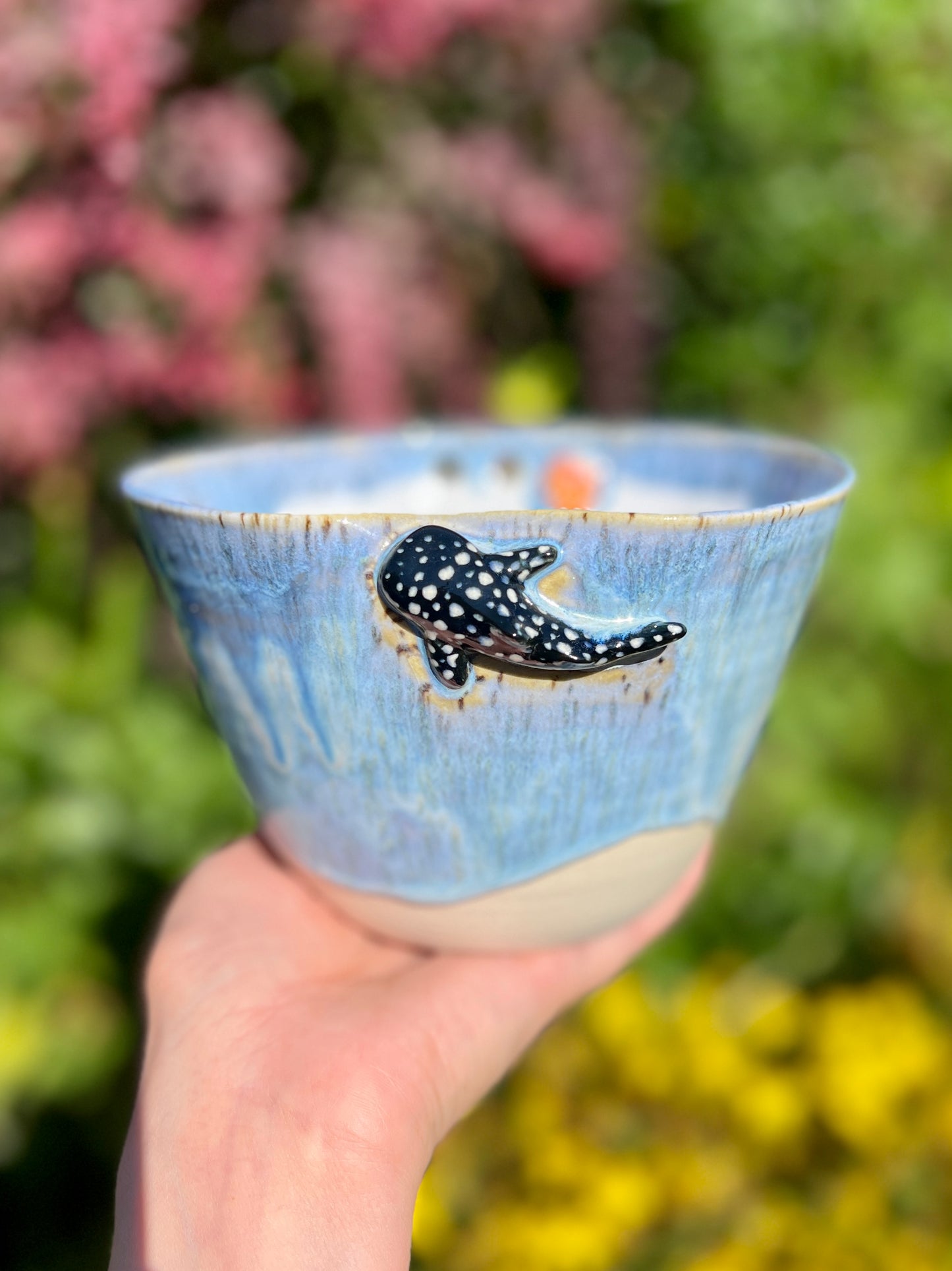 Whale Shark Ramen Bowl with Chopstick Holder