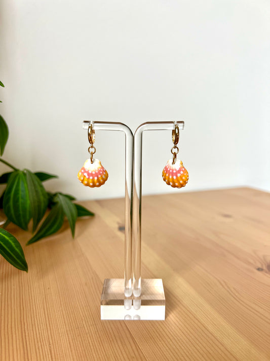 Sunrise Shell Earings - 18k Gold Plated