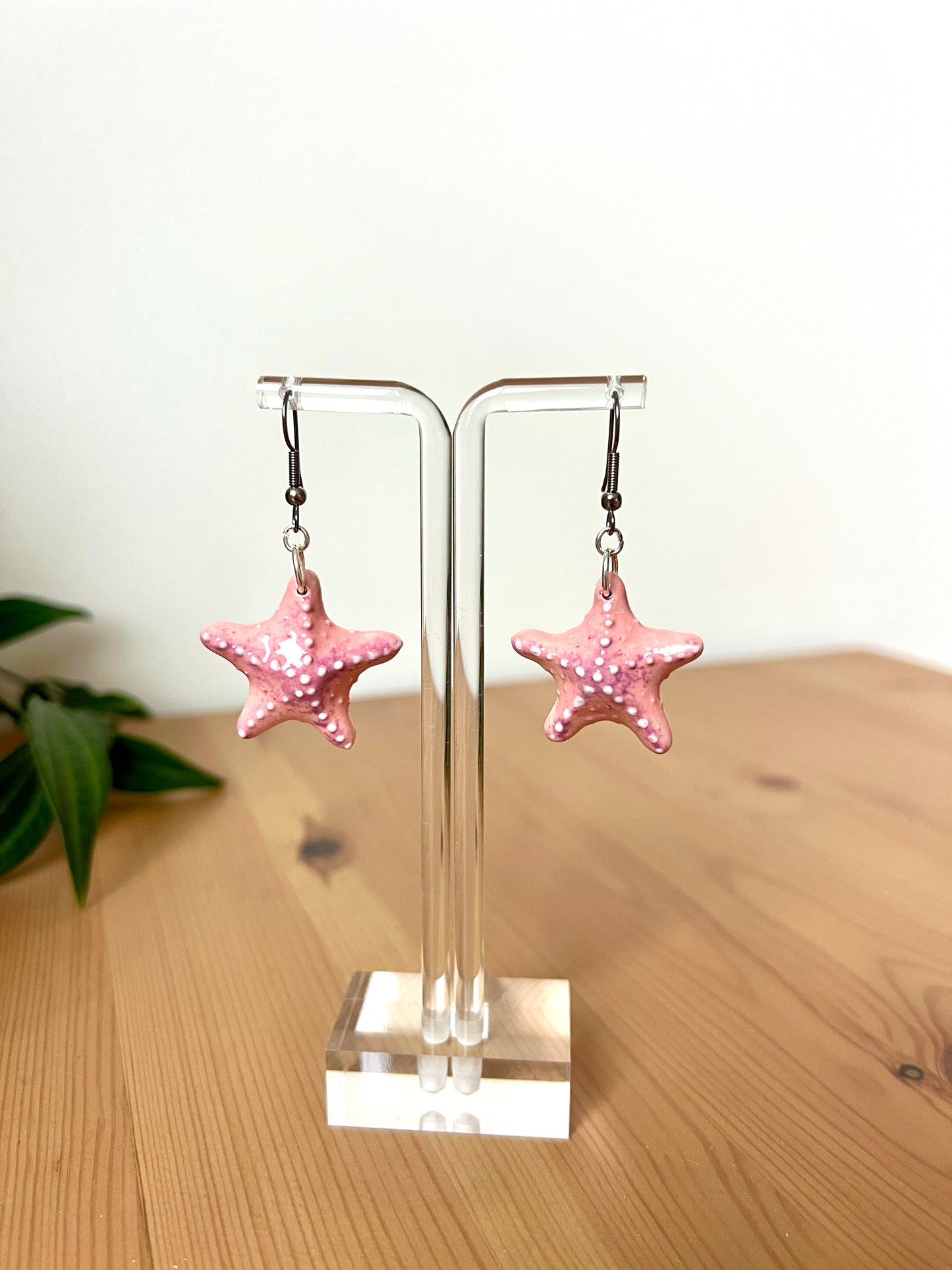 Large Starfish Earrings - Stainless Steel