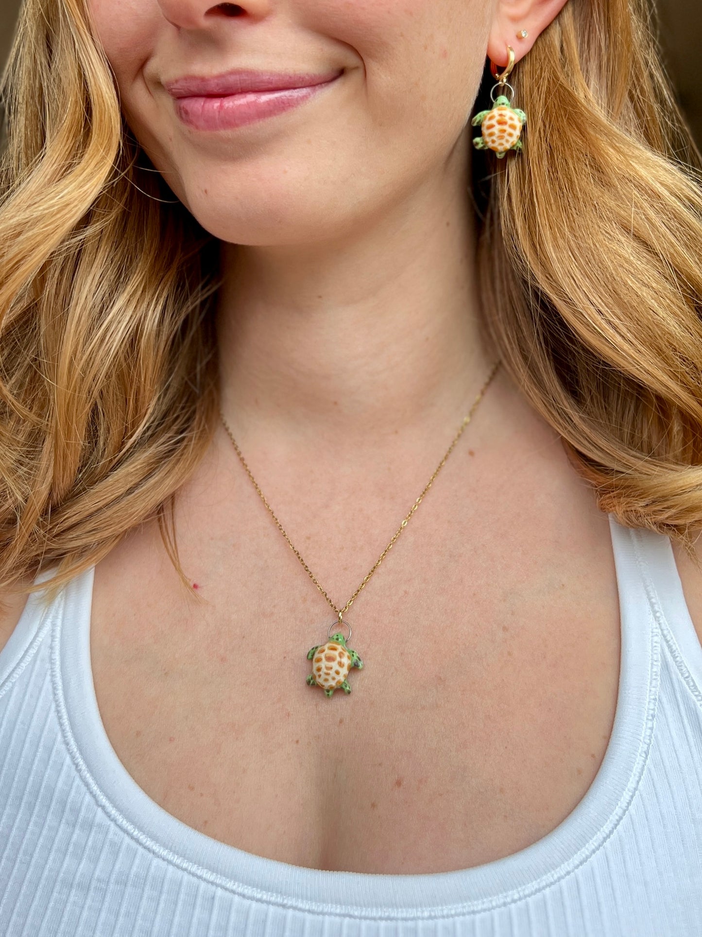 Honu Earrings - 18k Gold Plated