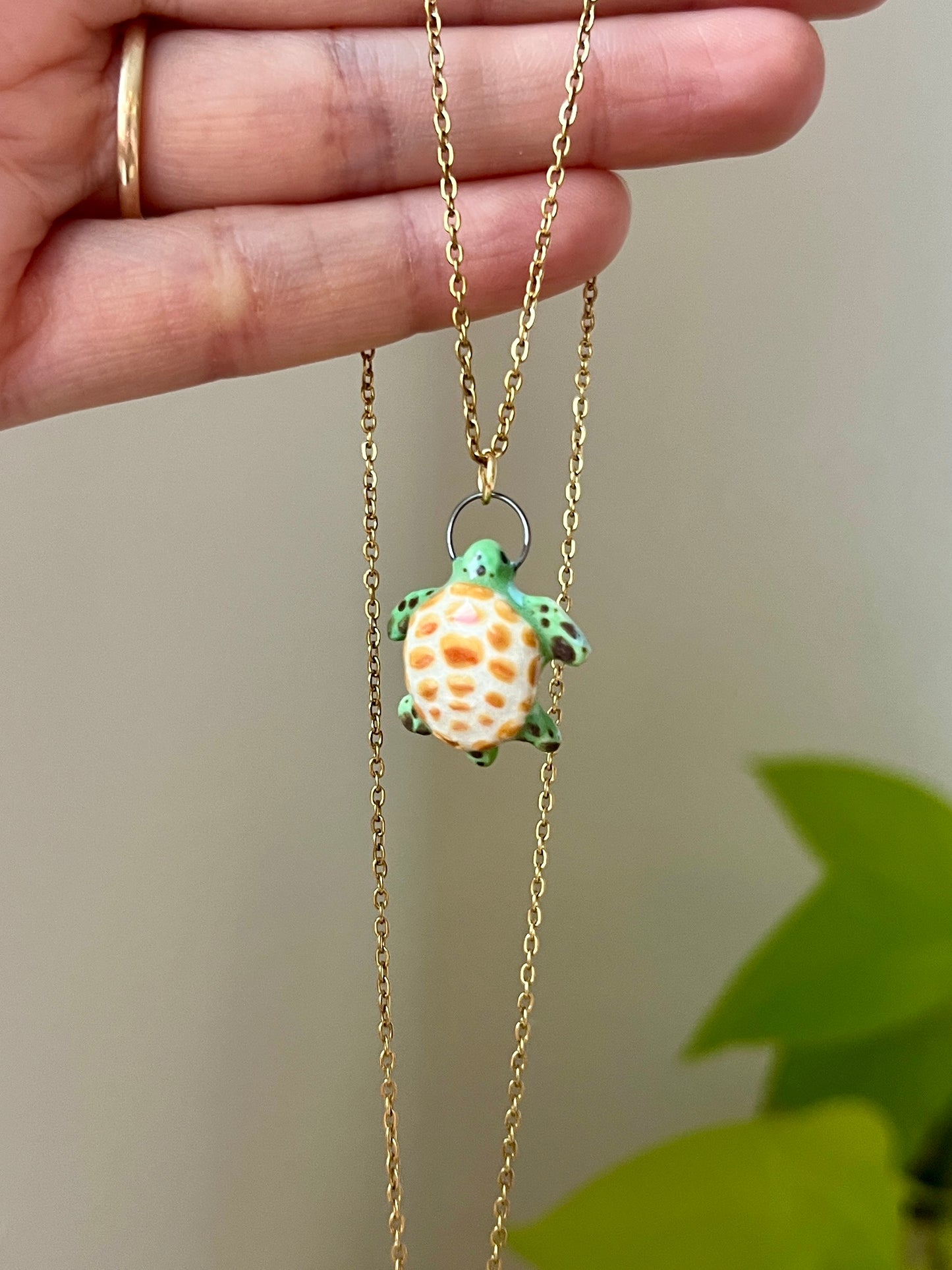 Honu Necklace - Gold Stainless Steel