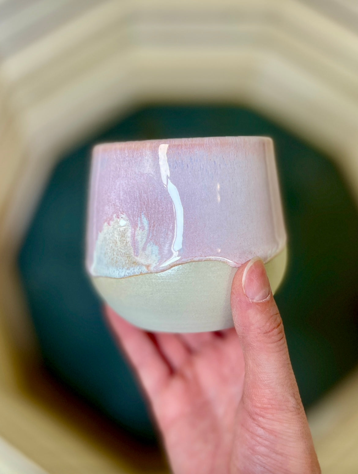 Pastel Pink Cup with sand dollar inside (11oz)