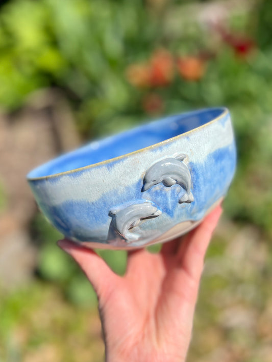 Double Dolphin Bowl (W 7")